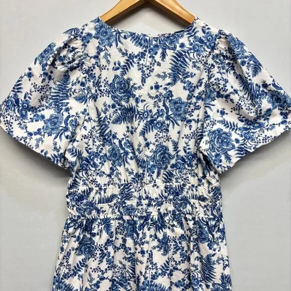 Maeve by Anthropologie Somerset Blouse Top Shirt Size Medium Floral Boho D064 -4 - Picture 9 of 13